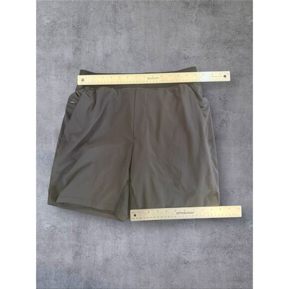 Lululemon Relaxed Fit Pull On Shorts 7" Light Woven Lined Black Men’s Sz M - Picture 8 of 9